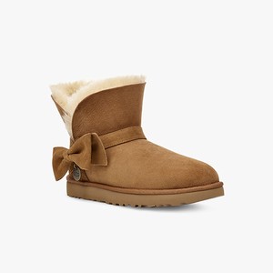 Ugg Suede Mini Bow Women Classic Boots Brown (5840RIDPE)